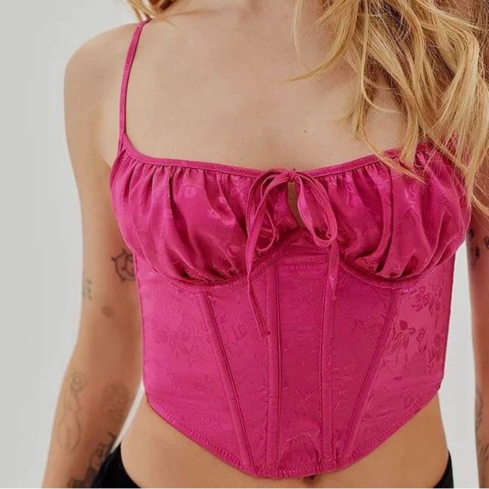 urban out from under satin corset top